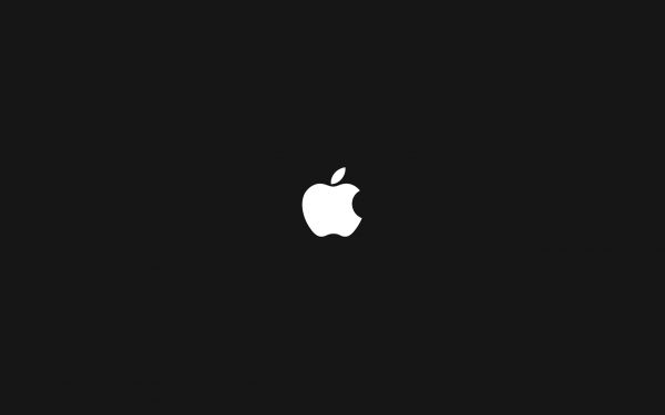 Apfel, Mac, Marke, Logo, dunkel, Hintergrund