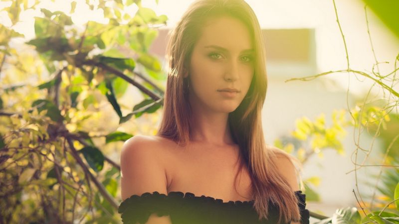 slunečnímu záření, ženy, model, portrét, tráva, dlouhé vlasy slunečnímu záření, ženy, model, portrét, tráva, dlouhé vlasy