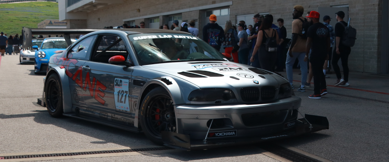 Stance Modification Front View Papel de parede : carro, stance cars, BMW, front angle view 3440x1440 ...