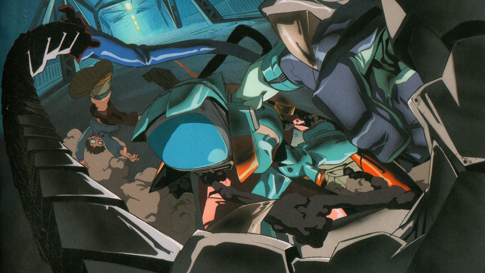 anime, FLCL, i fumetti, Nandaba Naota, Canti, immagine dello schermo, mecha, 1920x1080 px, fumetto