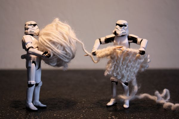 stormtrooper,Toy,sculpture,sweater,wool,clothing
