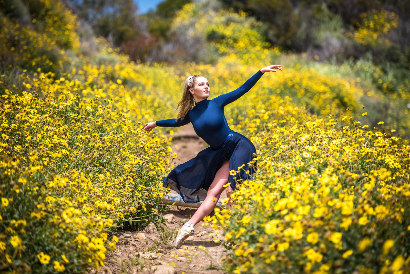 Wallpaper : women, dancer, yellow flowers 7360x4912 - AnimalTheCannibal