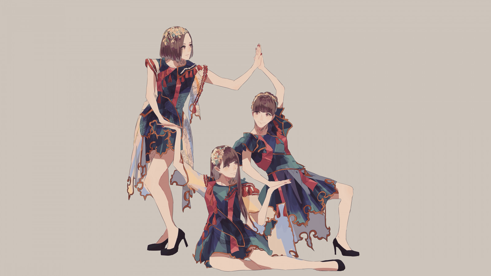 Wallpaper : anime, Perfume Band, A chan, kashiyuka, Nocchi, J pop