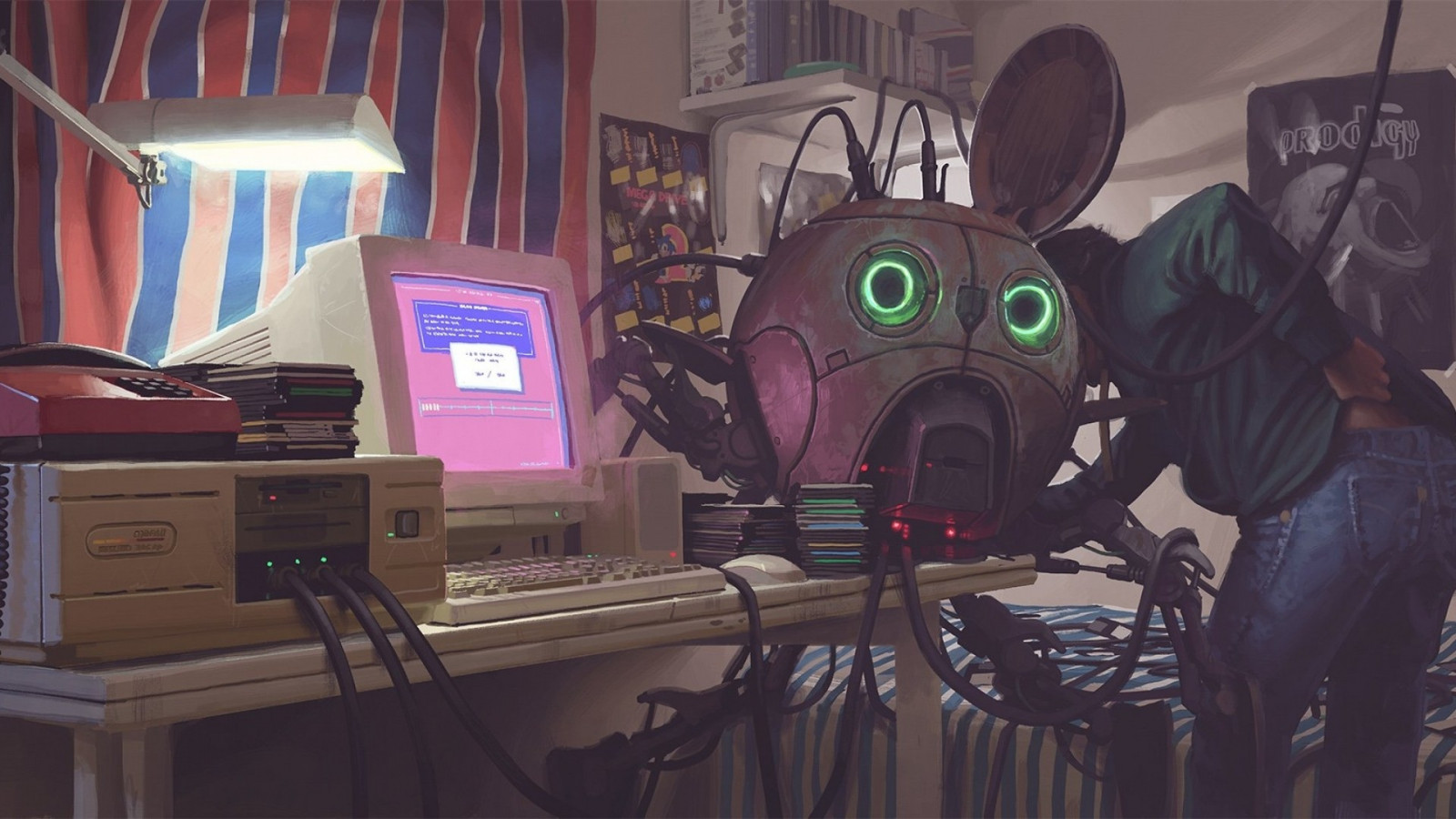 งานศิลปะ, นิยายวิทยาศาสตร์, การ์ตูน, Simon Stalenhag, ศิลปะ, ภาพหน้าจอ