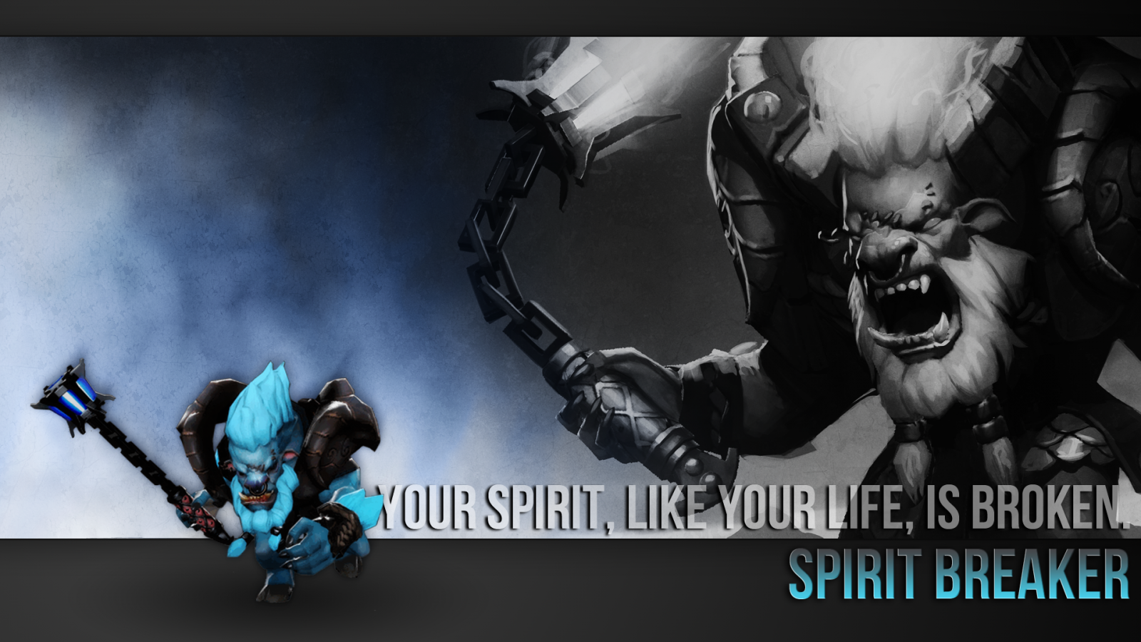 citát, Dota 2, typografie, videohry, Spirit Breaker