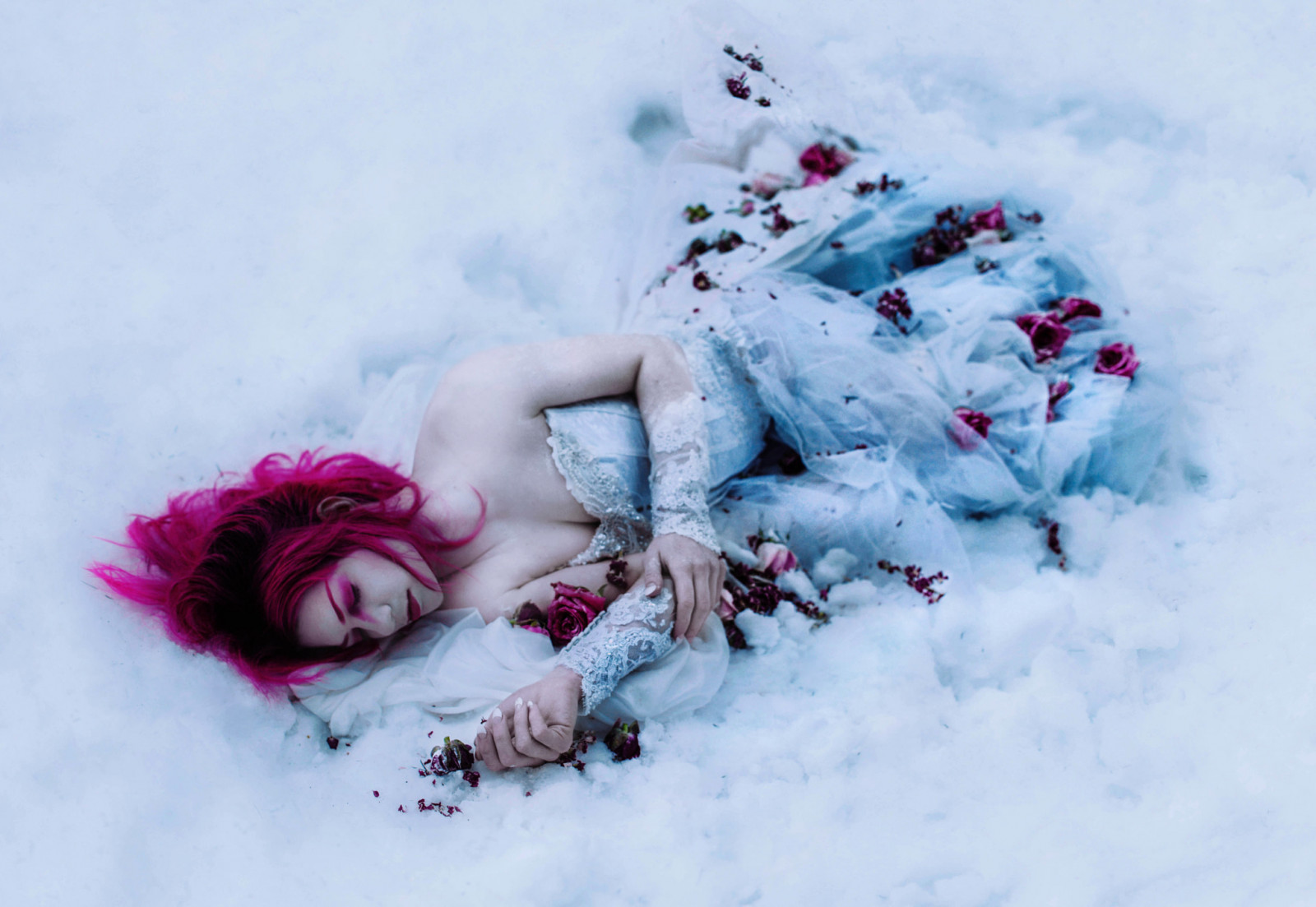 Kindra Nikole, women, 500px, fantasy girl, snow