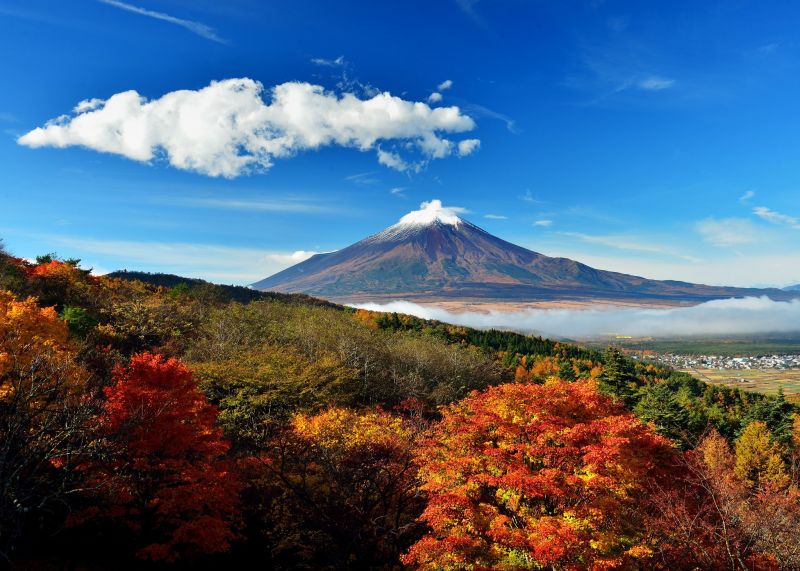 Japonsko, krajina, kopec, Příroda, nebe, hory Japonsko, krajina, kopec, Příroda, nebe, hory