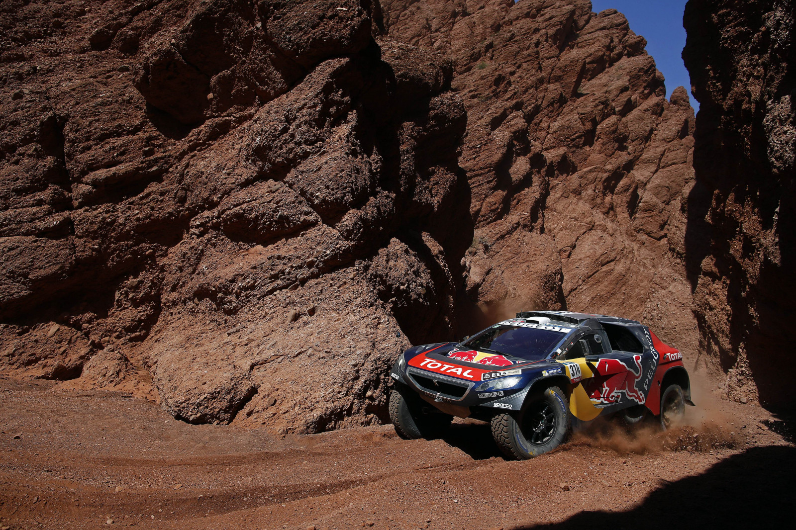 sport, bil, køretøj, væddeløb, Peugeot, netcarshow, netcar, bil billeder, bil foto, 2016, Terræn, 2008 DKR, skærmbillede, motorsport, jord, bil make, geologisk fænomen, auto racing, ekstrem sport, wadi, World Rally Championship, off road, off road racing