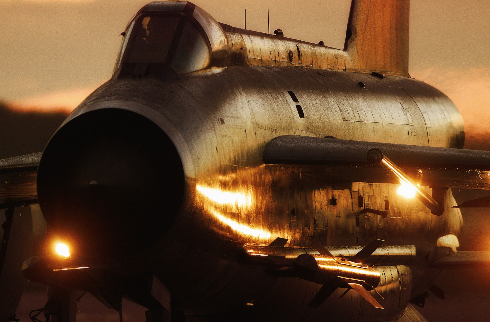 západ slunce, bojovník, letadlo, letectví, válečný, Blesk, BAE, raf, studená válka, vojenské letadlo, bac, englishelectric, bruntingthorpe