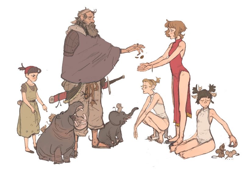 ilustrace,umělecká díla,lidé,kreslená pohádka,Disney