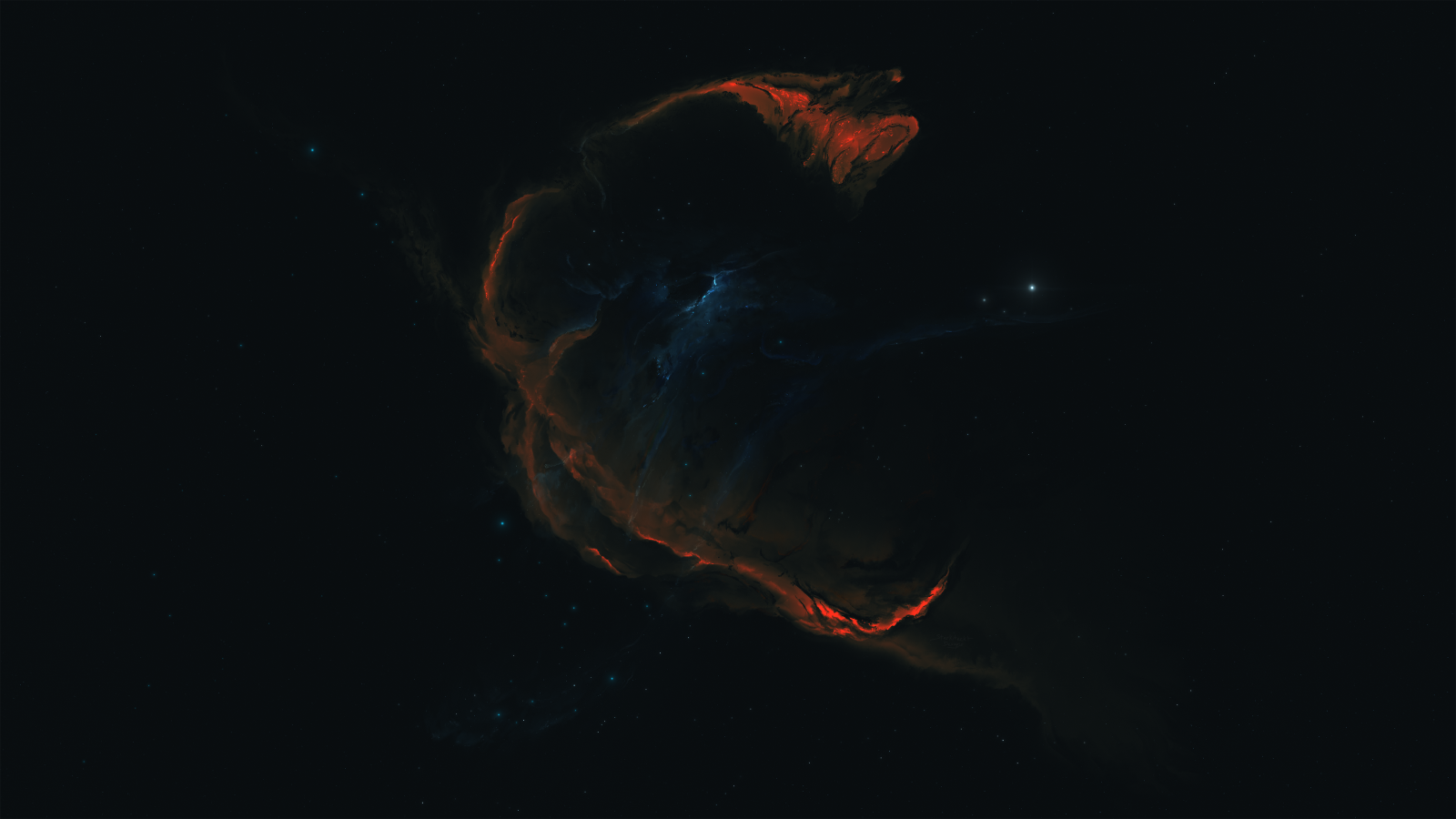Starkiteckt, nebula, stars, digital art