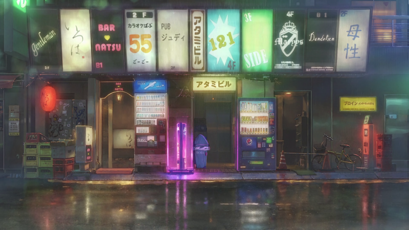 Tenki no Ko, Weathering With You, anime, Japonsko, město, déšť Tenki no Ko, Weathering With You, anime, Japonsko, město, déšť