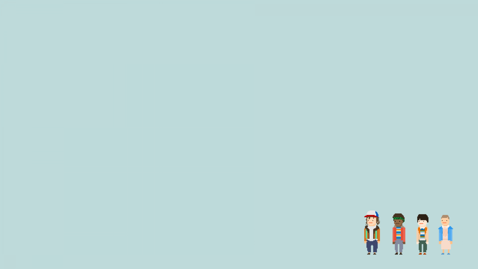 Wallpaper : pixel art, Stranger Things, simple background, minimalism ...