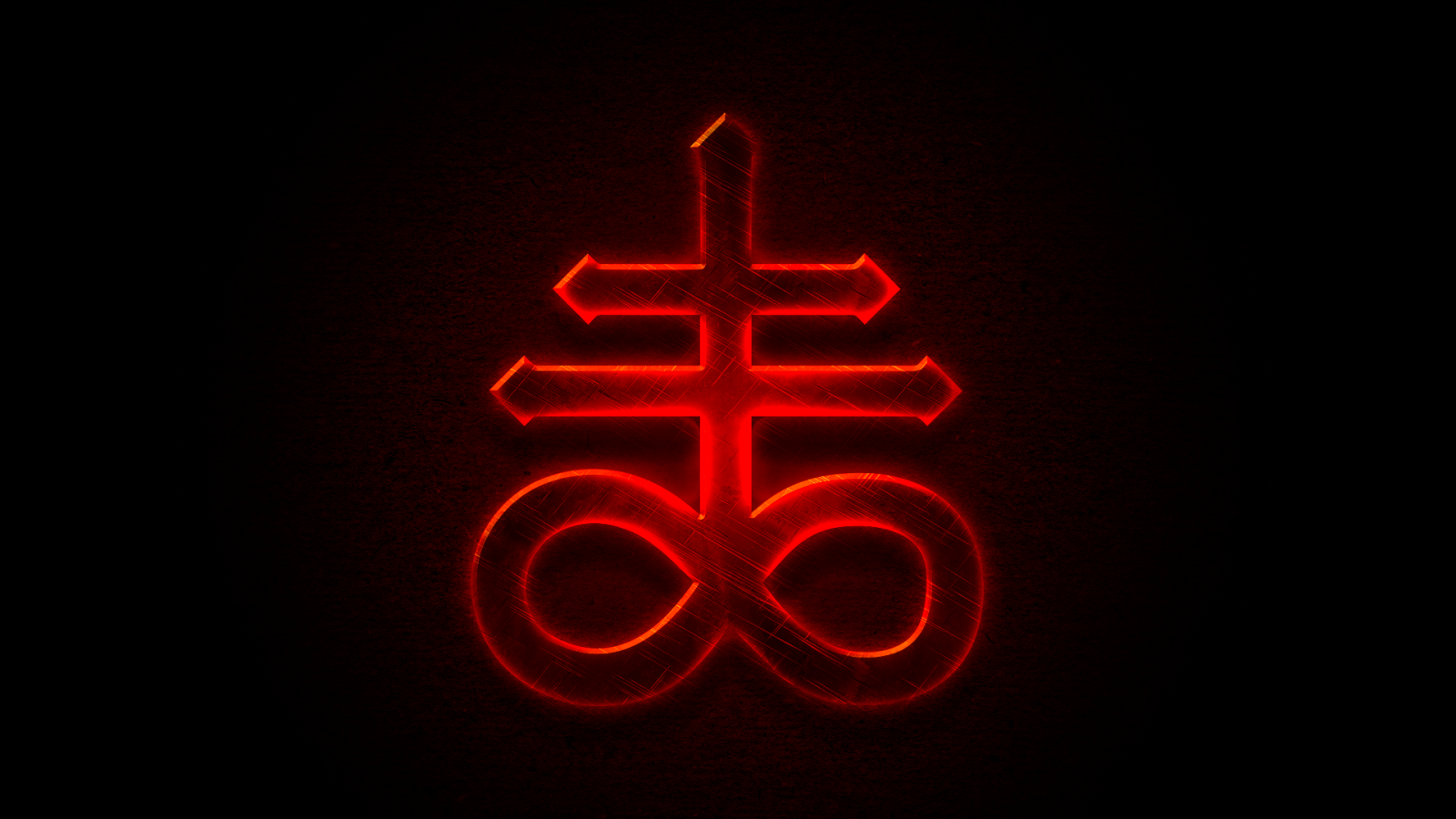 Illustration, digitale Kunst, rot, Symmetrie, Kreis, Kreuz, Neonschild, Die Bindung von Isaac, Schwefel, gestalten, Linie, Dunkelheit, Symbol, Nummer, Computer-Tapete, Schriftart, Beschilderung