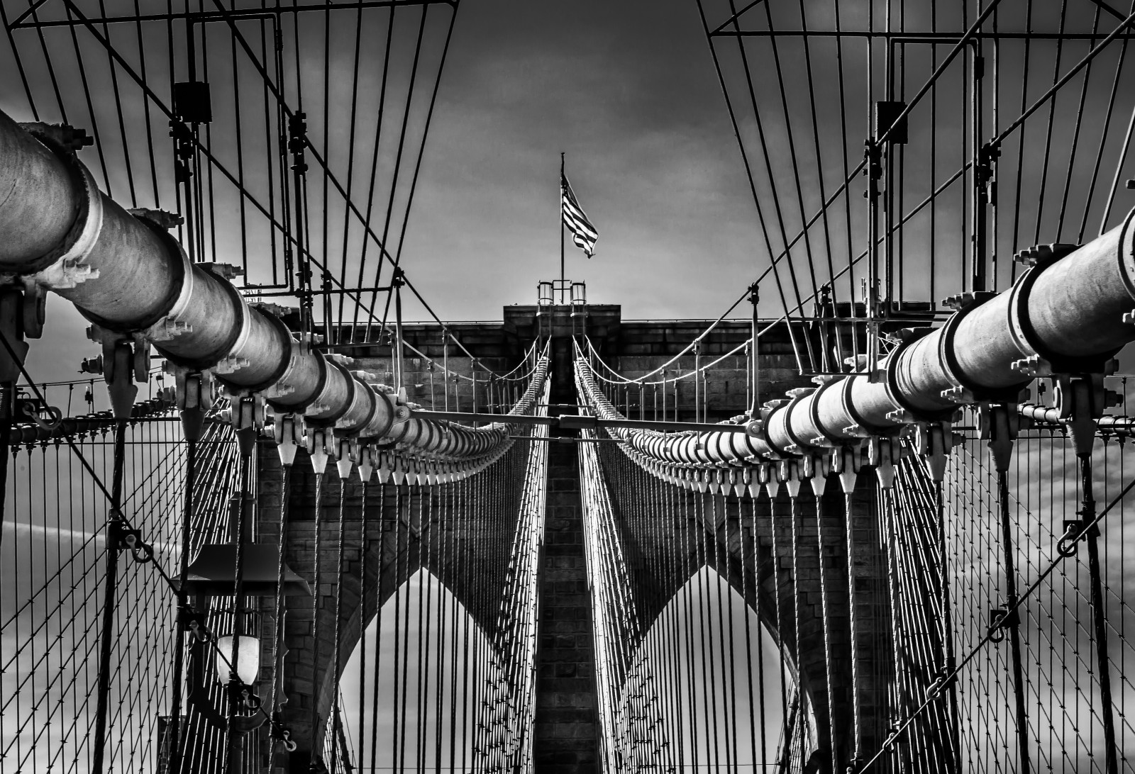 contrasto, nero, monocromo, fotografia, simmetria, bandiera, Canone, metallo, Stati Uniti d'America, recinto, Manhattan, ingegneria, lightroom, struttura, elettricità, Brooklyn, bianco e nero, albero, 5 D, America, bw, New York, ferro, ponte di Brooklyn, dslr, eos, stati Uniti, newyorkcity, MK3, bianco e nero, fotografia in bianco e nero, MKIII, fornitura elettrica, grande Mela, americana, bandiera americana