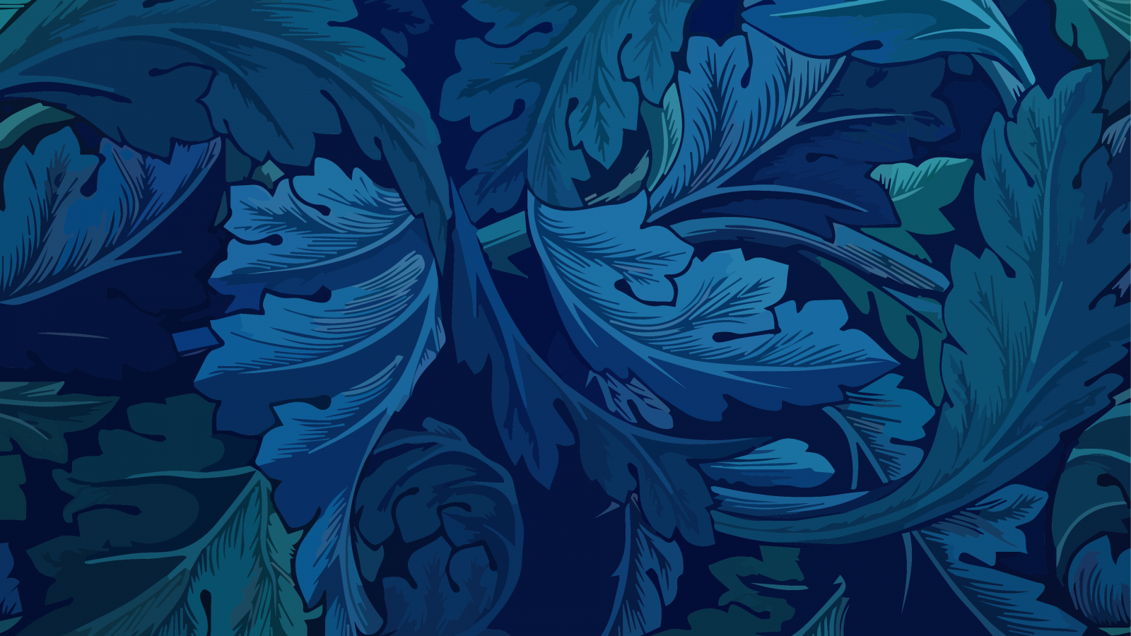 Wallpaper artwork, abstract, leaves, blue 3840x2160 RaidyHD