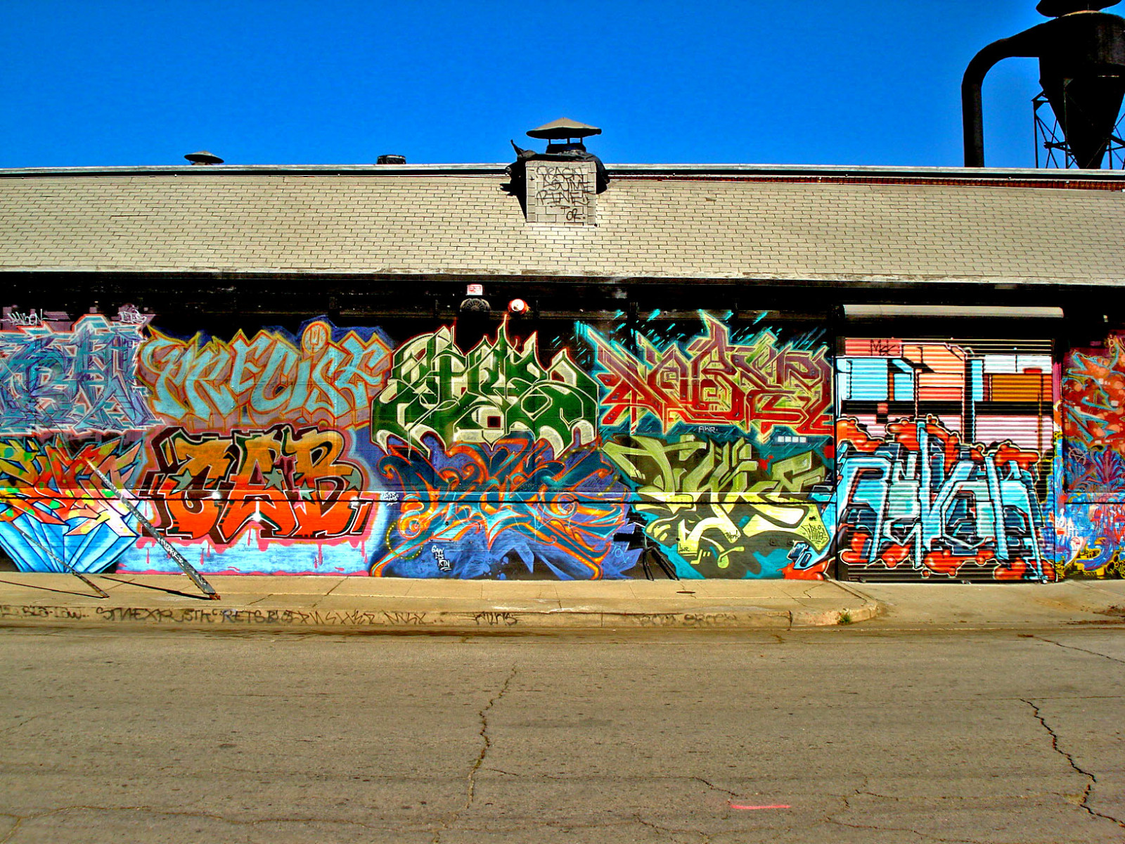 væg, Sabre, graffiti, gadekunst, vægmaleri, KUNST, 2003, areal, losangeles, MSK, revok, førerhus, pusher, lod, seventhletter, t7l, tyke, præcis, vidne, allcityjam