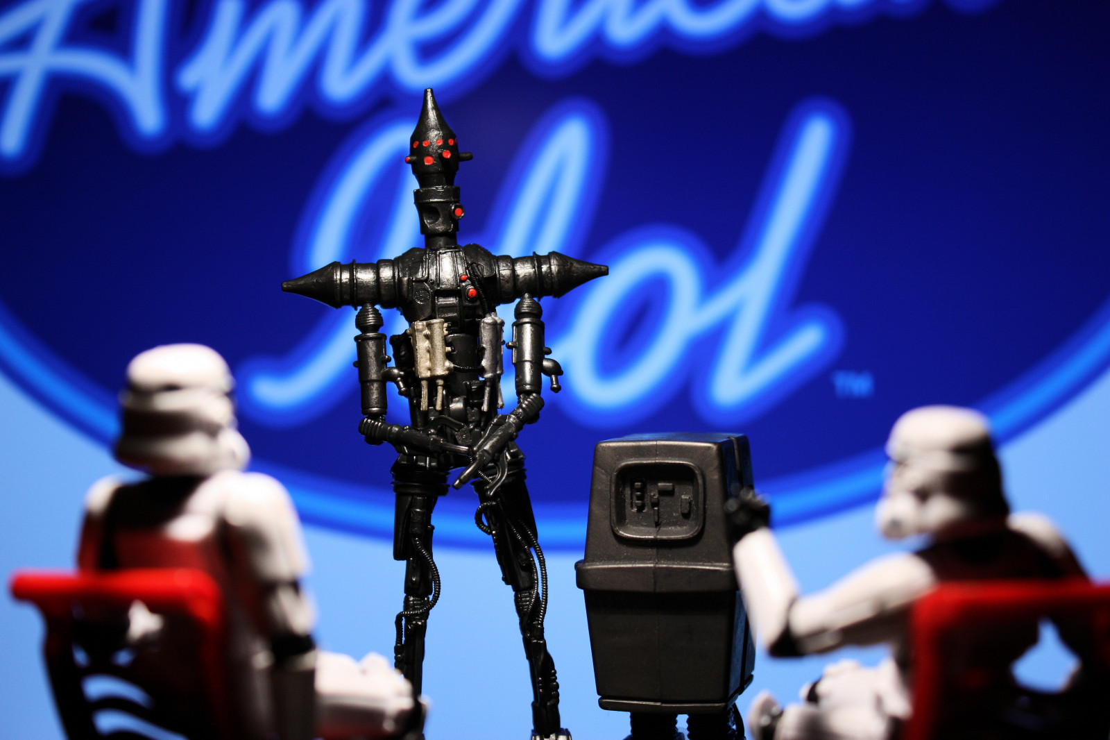show, televize, Hračka, akční figurka, robot, hvězdné války, televize, stormtroopers, výběr, Obsazení, powerdroid, stormtrooper, odlitek, droid, Americký idol, HASBRO, Např. 6, Popidol, ig88, project365, dro de, Nouvellestar, Assassindroid, Notthedroid, stormtroopers365, Unimmensenon, geekdadpower