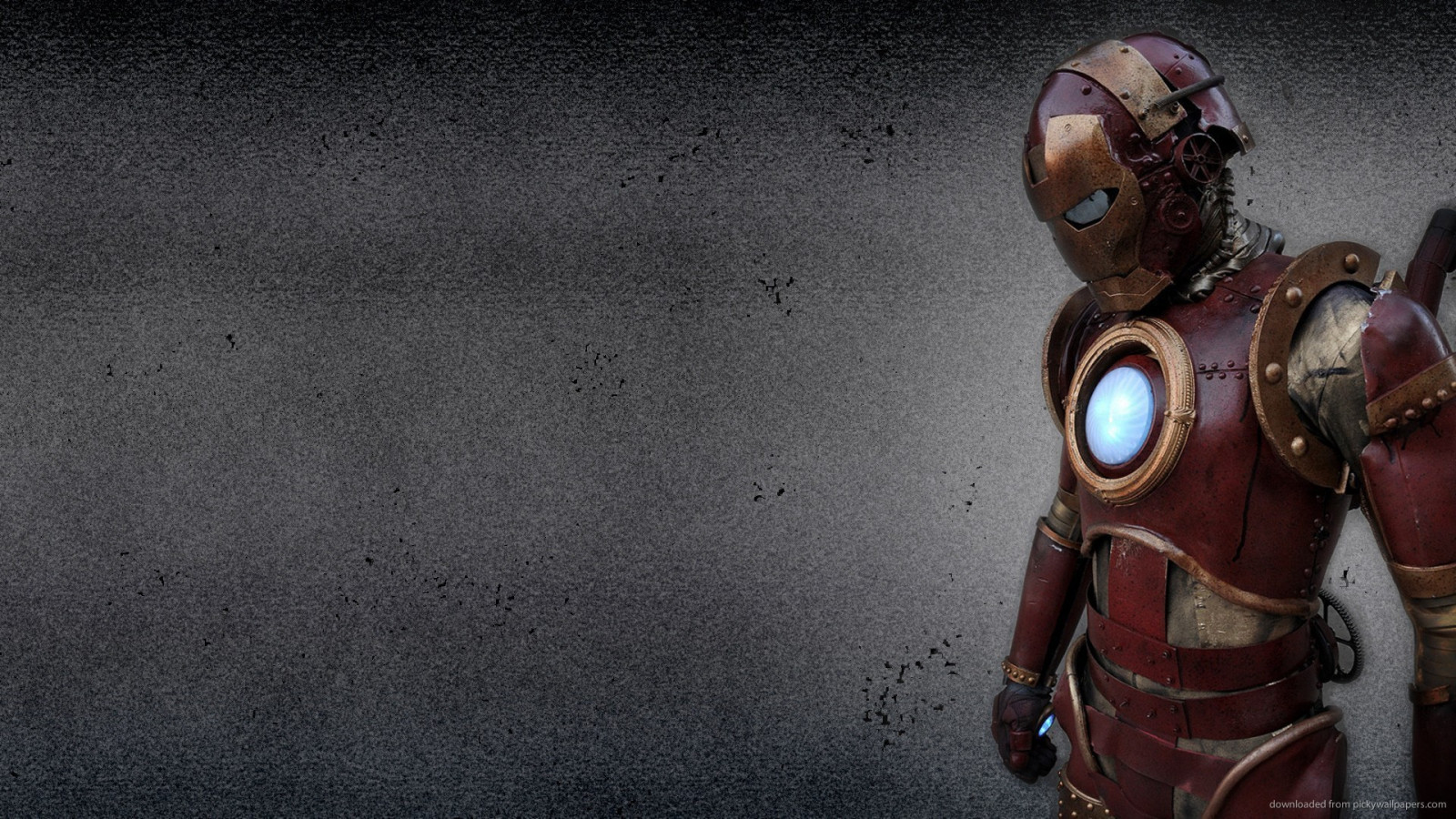 Steampunk, Hombre de Acero, oscuridad, captura de pantalla, Papel pintado de la computadora