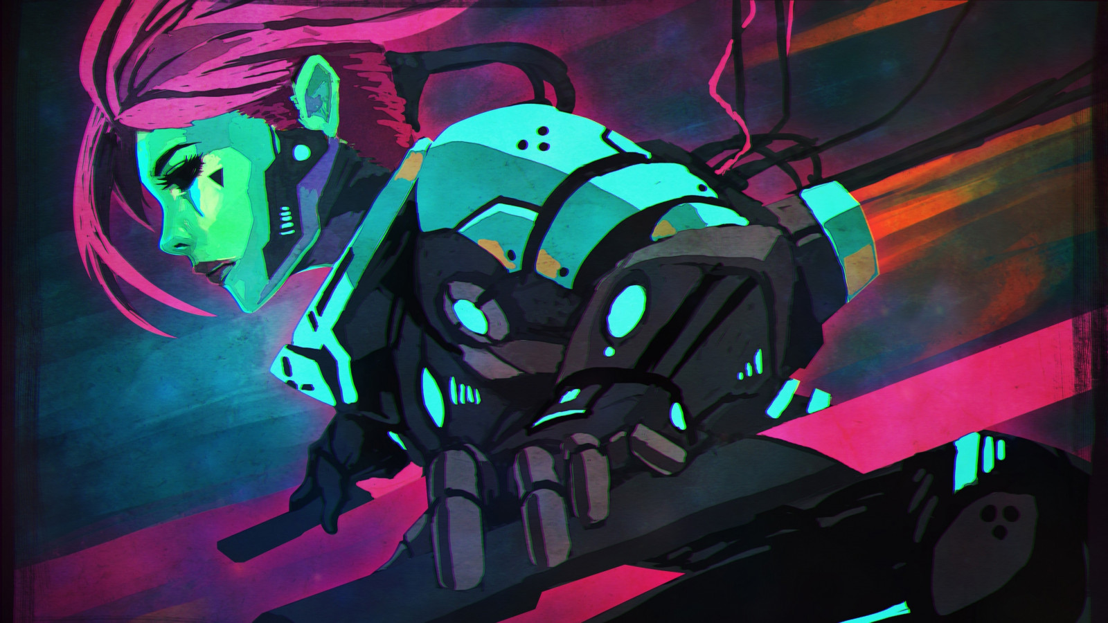 Illüstrasyon, dijital sanat, Kadınlar, Anime, Resim, savaşçı, SANAT, karanlık, Ekran görüntüsü, Mecha, Bilgisayarın duvar kağıdı
