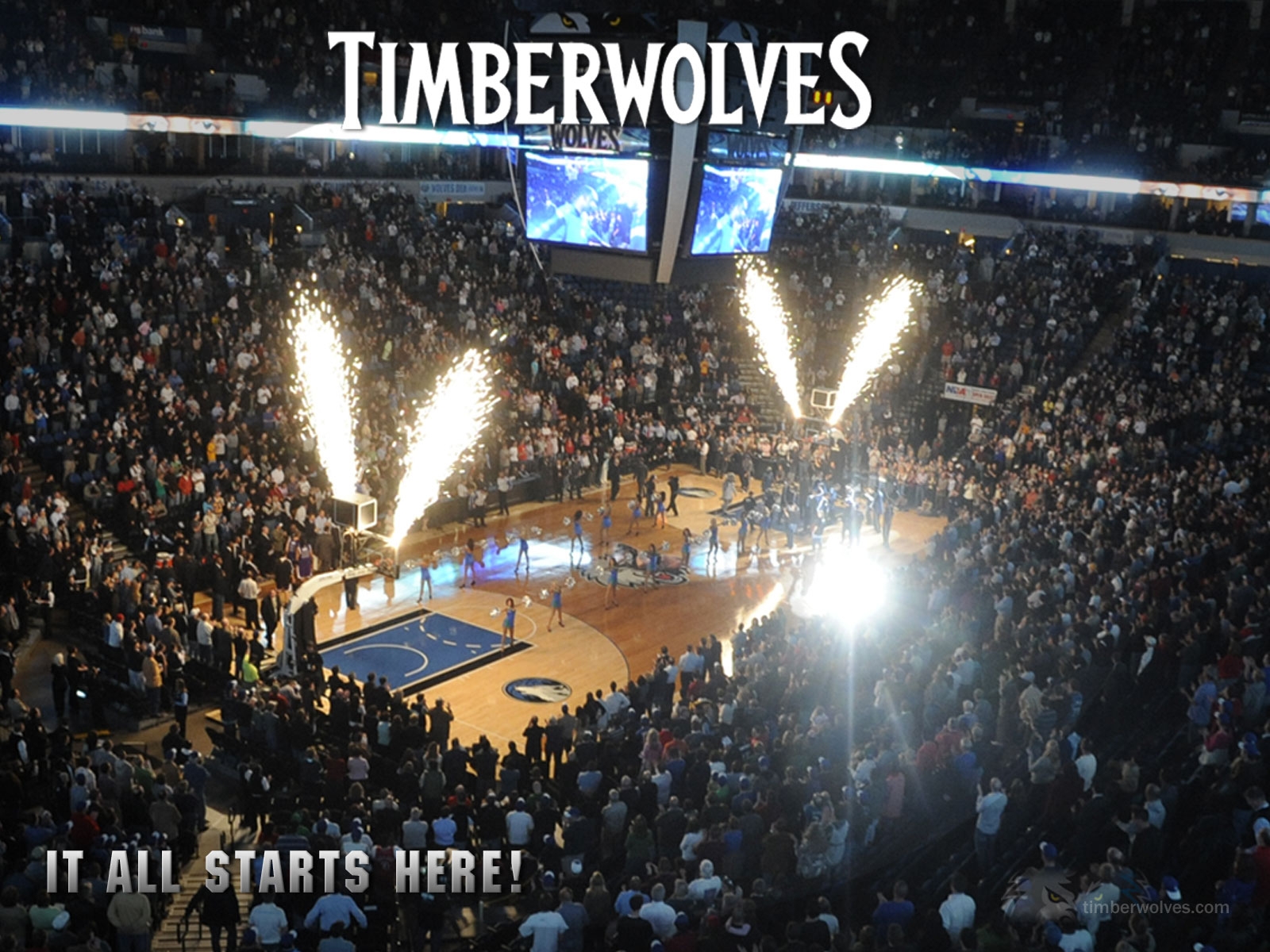 Minnesota Timberwolves, Basketball, diváci, ohňostroj