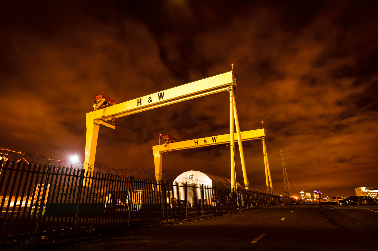 milepæl, nat, himmel, lys, belysning, fixed link, bro, aften, mørke, Sky, gadebelysning