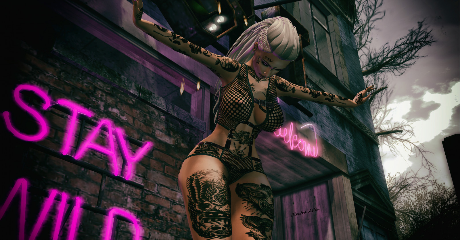 temný, tetování, inkoust, kůže, fetiš, SL, druhý život, catwa, bento, maitreya, meshhead, Snímek obrazovky, fetishfair, slfashion, meshbody, slavatar, tattoed, bodyfyevent, žádná shoda, slevents, bodyfy