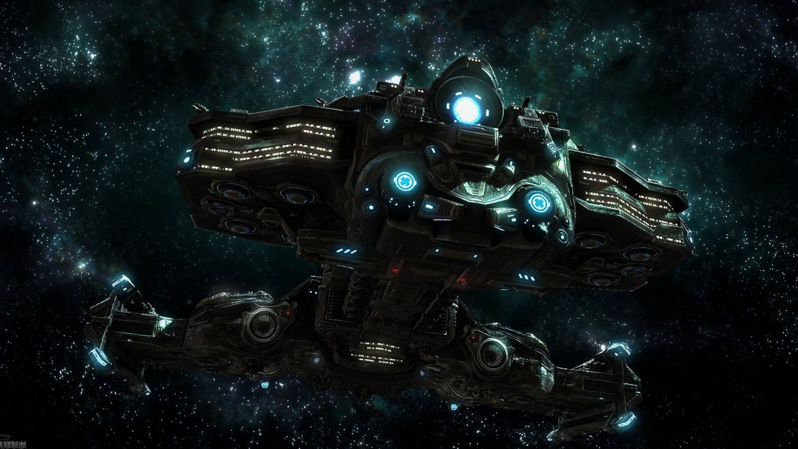 1920x1080 px, Schiff, Platz, Sternen Schiff, Starcraft II