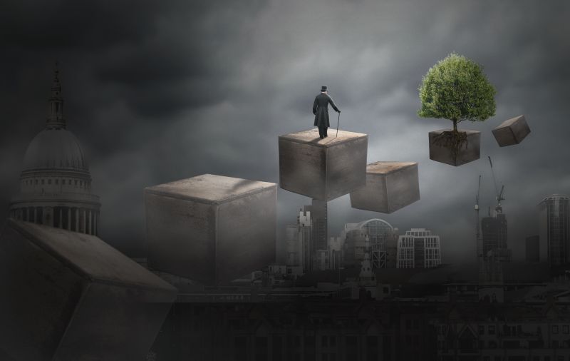 Photoshop,市,超现实,景观,建筑,天空