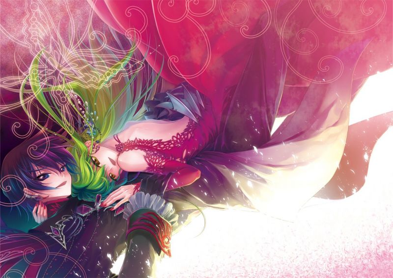 ilustrace, anime, anime dívky, Code Geass, Lamperouge Lelouch, růžový ilustrace, anime, anime dívky, Code Geass, Lamperouge Lelouch, růžový