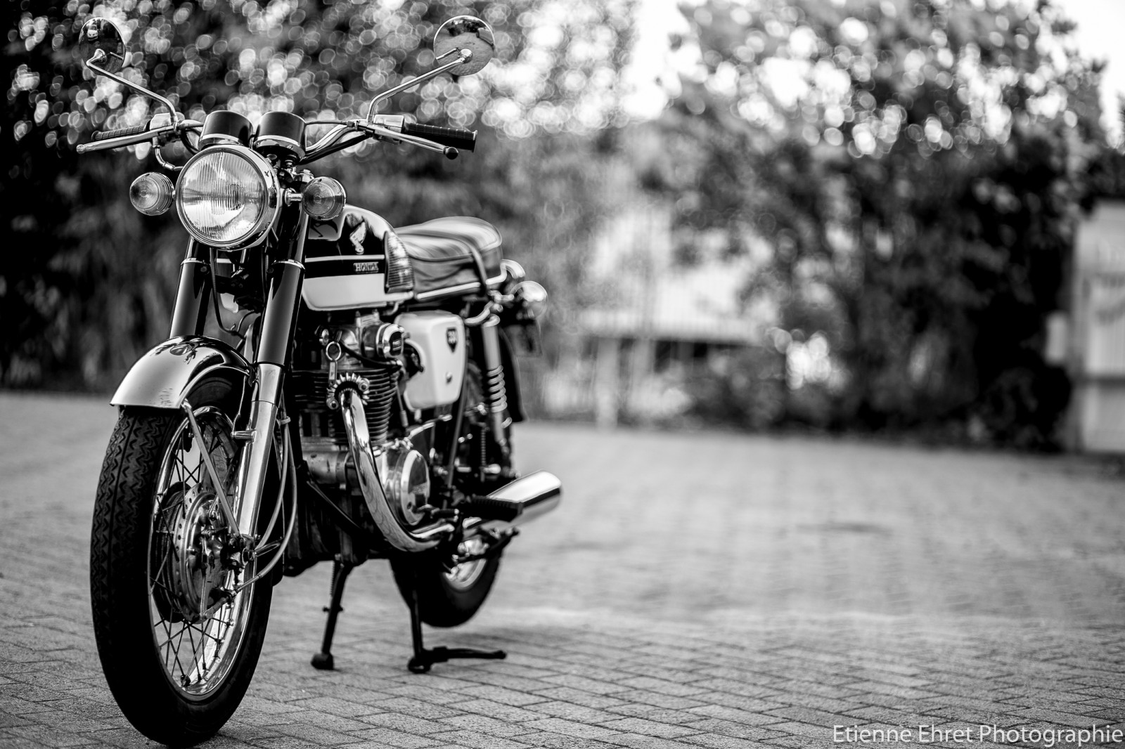 tělesné, Černá, Kánon, Honda, Noir, bokeh, označit, iii, 85mm, moto, motocykl, 5 d, f18, blanc, noirblanc, 350cc