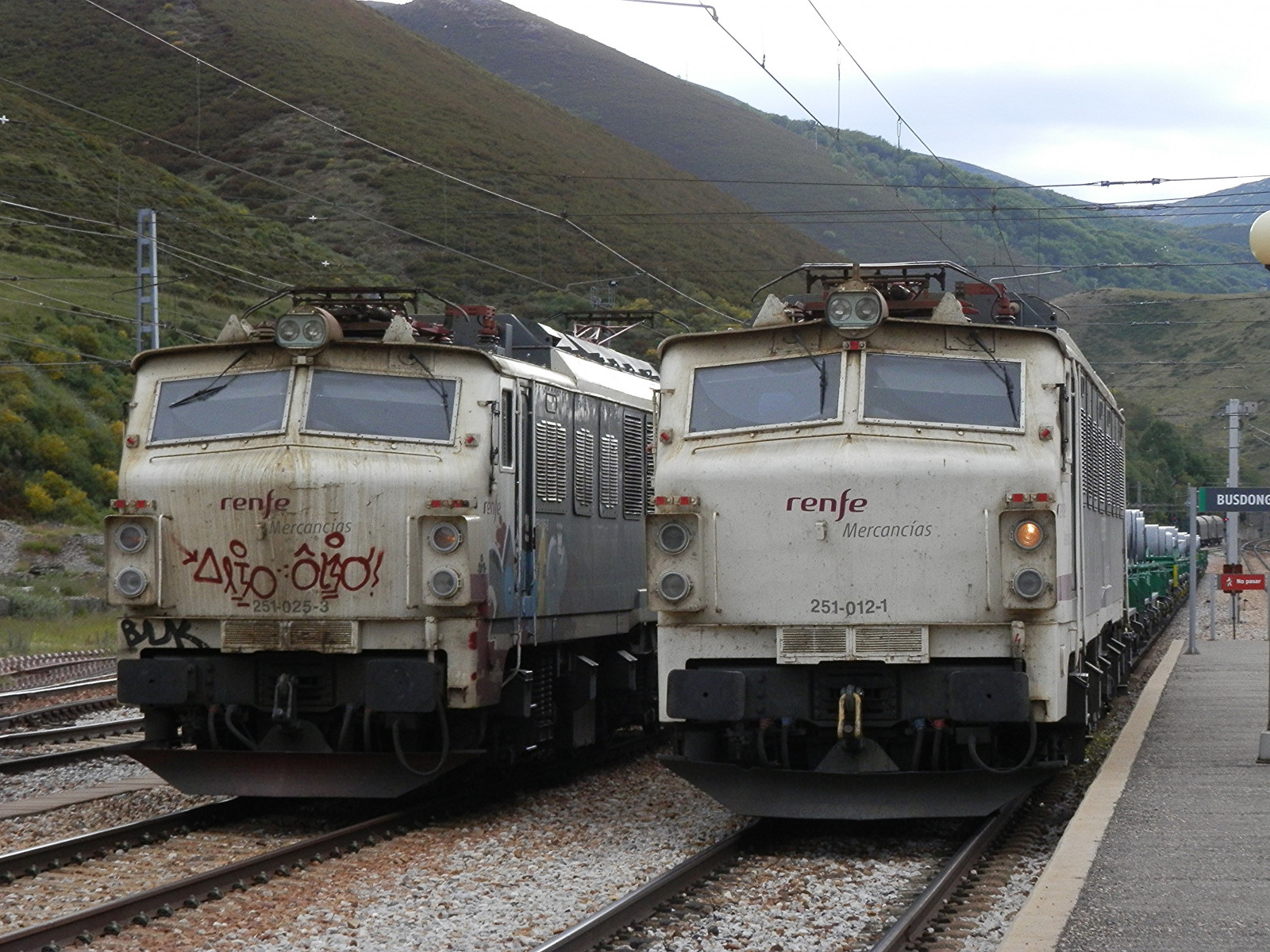 Olympus, Leon, cAF, mitsubishi, RENFE, 251, Mercancias, Busdongo, Melco