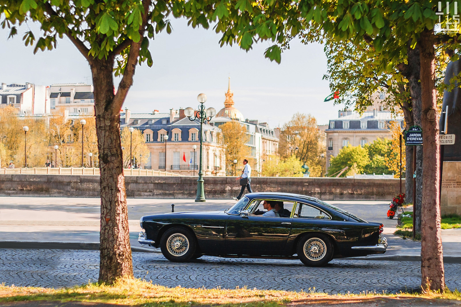 gammel, gade, bil, køretøj, vej, hus, grøn, luksus, Frankrig, Solrig, Paris, Vintage bil, ydeevne bil, Sedan, Sjælden, scene, smuk, træ, rig, dag, plante, biler, fantastiske, klassisk, aston, martin, typisk, DB4, jord køretøj, bildesign, automotive exterior, luksus køretøj, motor køretøj, antikke bil, BRG