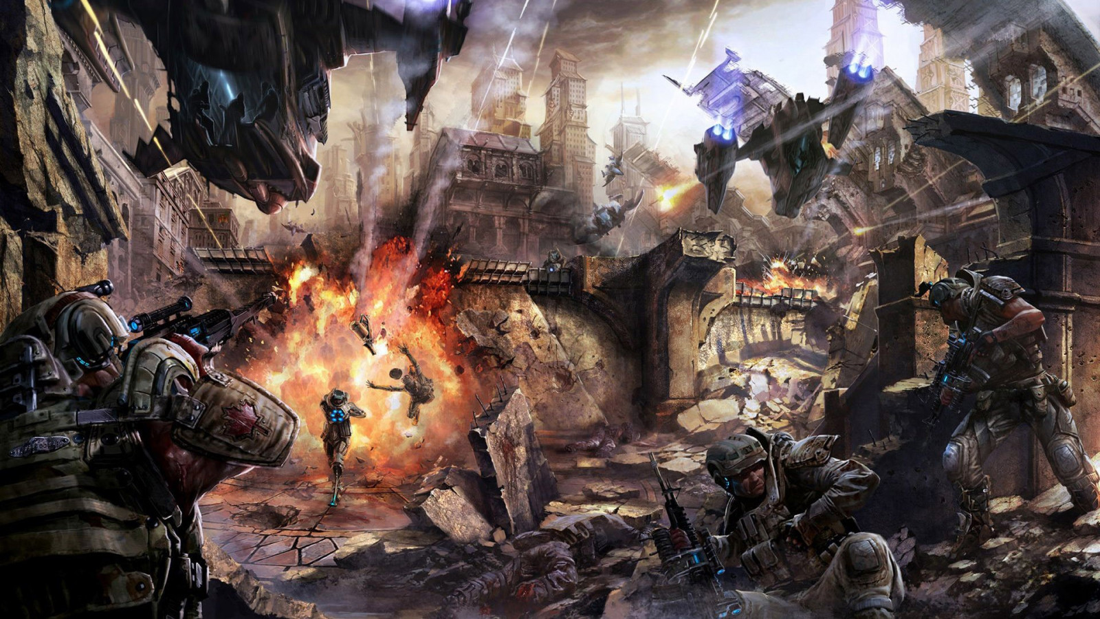 Arte fantasía, guerra, Obra de arte, soldado, arte conceptual, juegos, captura de pantalla, Juego de pc