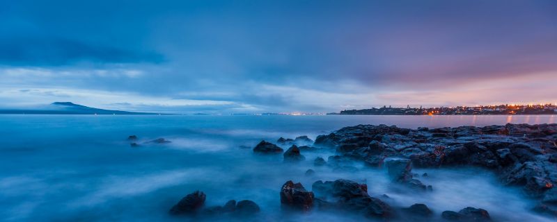new, beach, long, exposure, sunrise, North new, beach, long, exposure, sunrise, North