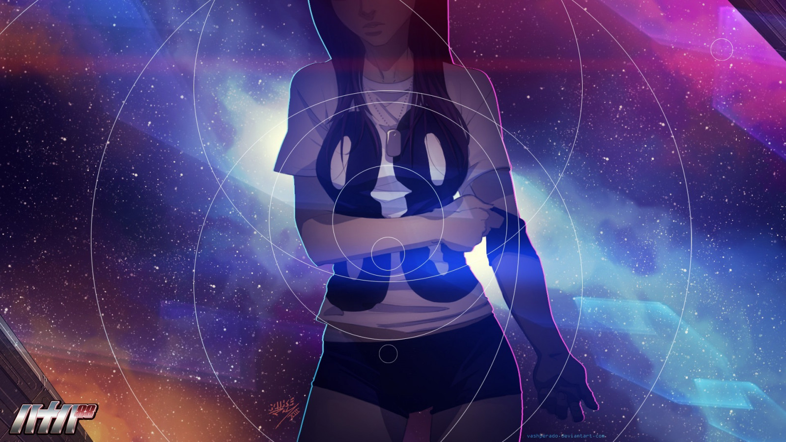 ilustrace, prostor, hráči, kosmická loď, stopy hvězd, vesmír, 88 Girl, Snímek obrazovky, počítač tapeta, zvláštní efekty, vesmír, astronomický objekt