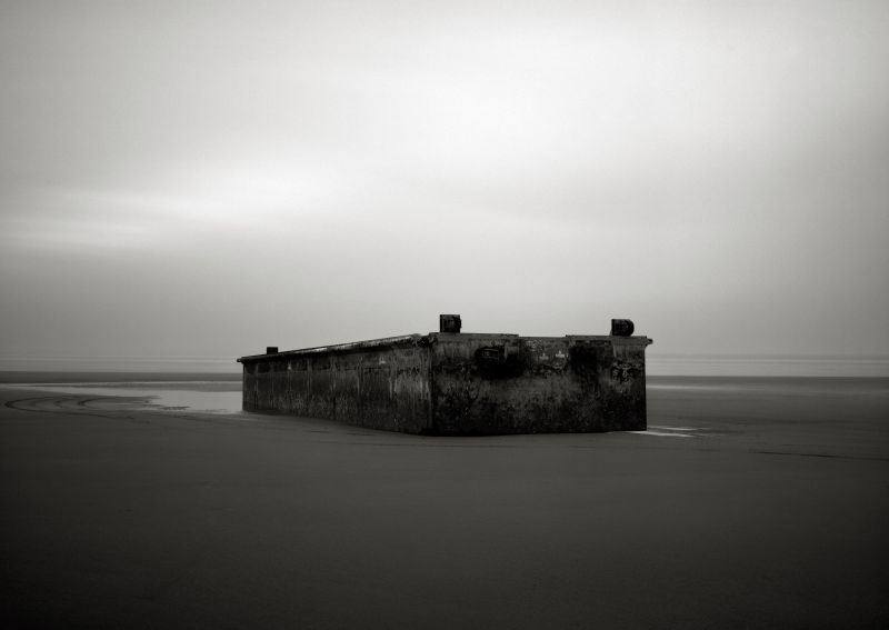 moře, horizont, nebe, uklidnit, Černý a bílý, monochromatické fotografování