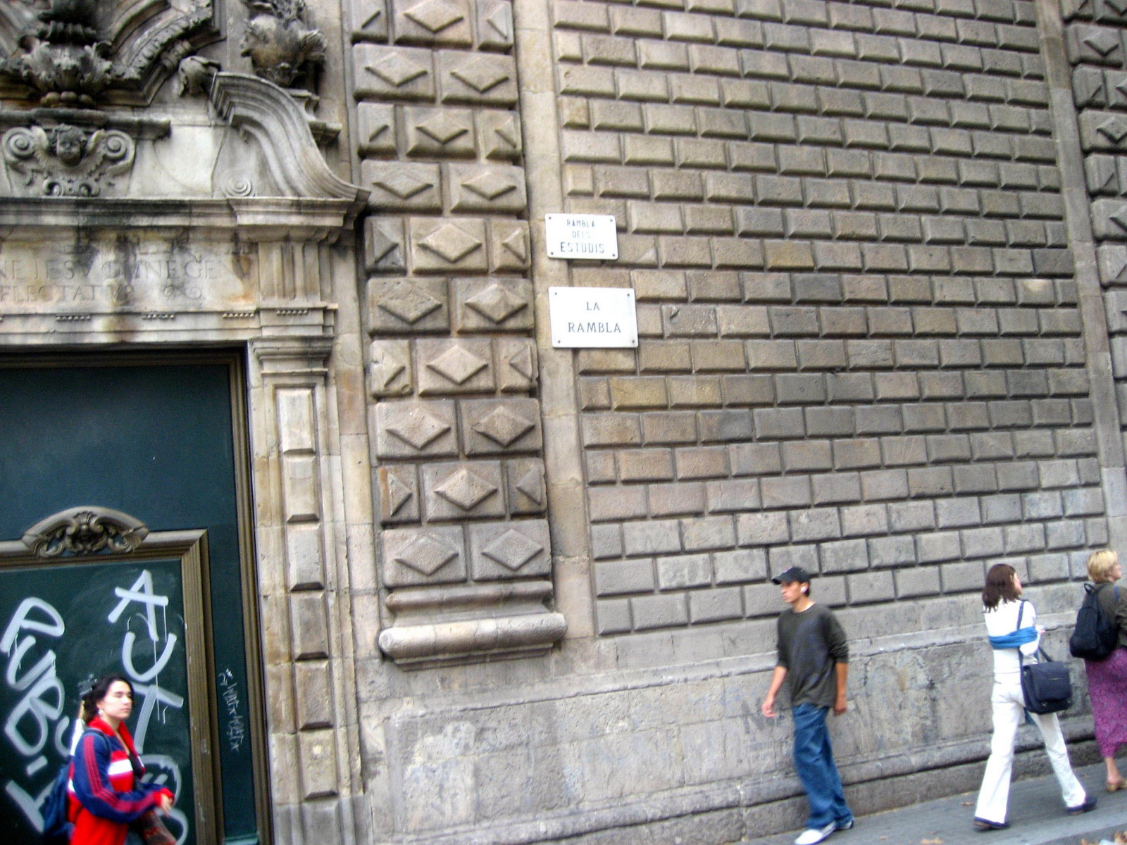 città, strada, parete, strada, Spagna, Barcellona, ARTE, vista della città, Euorpe, Katalonien, viale, larambla, ramblan, facciata, area urbana