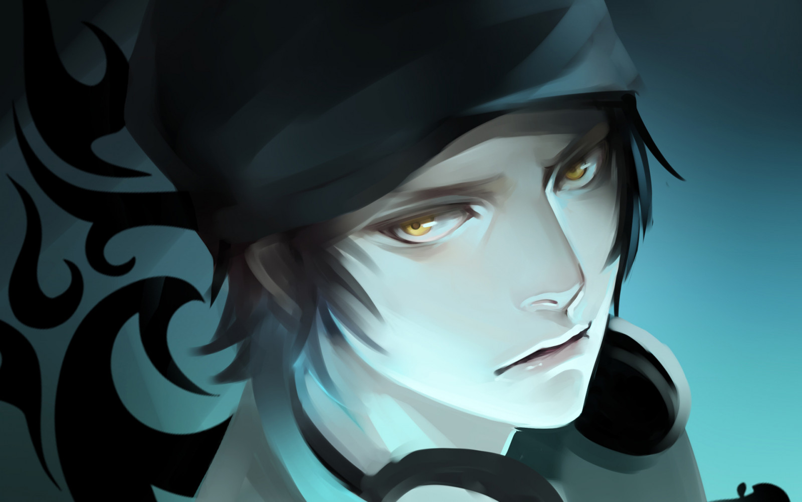 K projektu, yata misaki, UMĚNÍ, chlapec, víčko