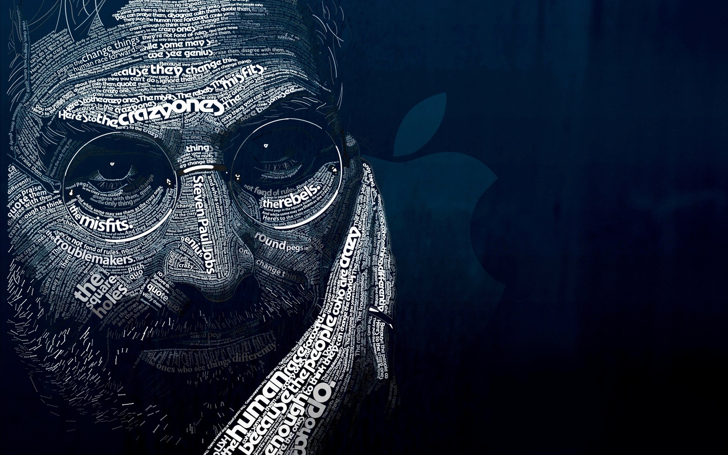 1440x900 px, Apple vs Microsoft, Steve Jobs, vektor
