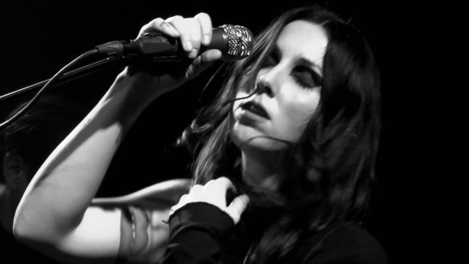 sort, monokrom, model, fotografering, sanger, guitarist, sang, underholdning, Chelsea Wolfe, mørke, sort og hvid, monokrom fotografering, Photo shoot, film noir, goth subkultur