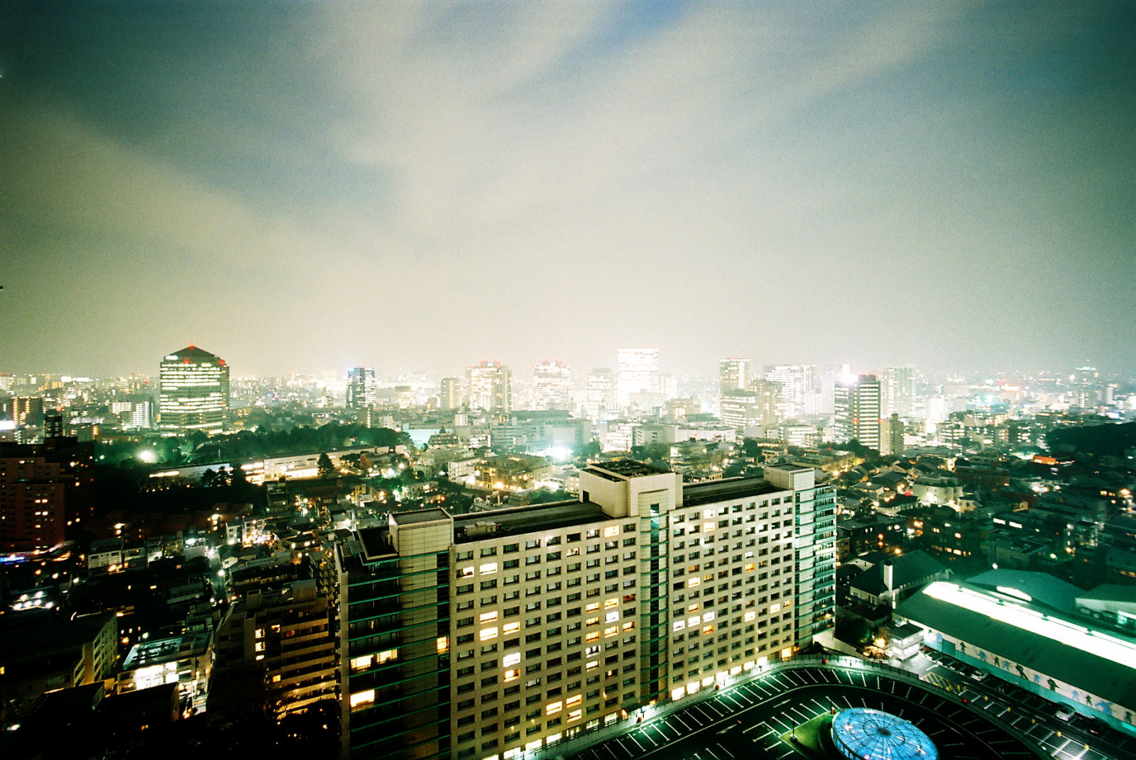 město, městský, film, Japonsko, noc, budovy, světla, Tokio, panoráma města, Pohled, jasný, Voigtlander, dálkoměr, široký úhel, osvětlené, metropole, analog, superia400, 15mm, bessal, cityview, heliar, cosmopolis, slamdancecosmopolis