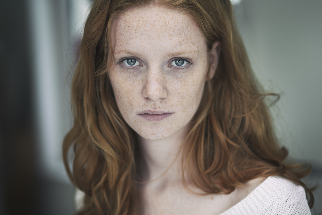 retrato, menina, beleza, cara, cabelo, Olhos, Sardas, Portret, Natural, Markorijnsburger