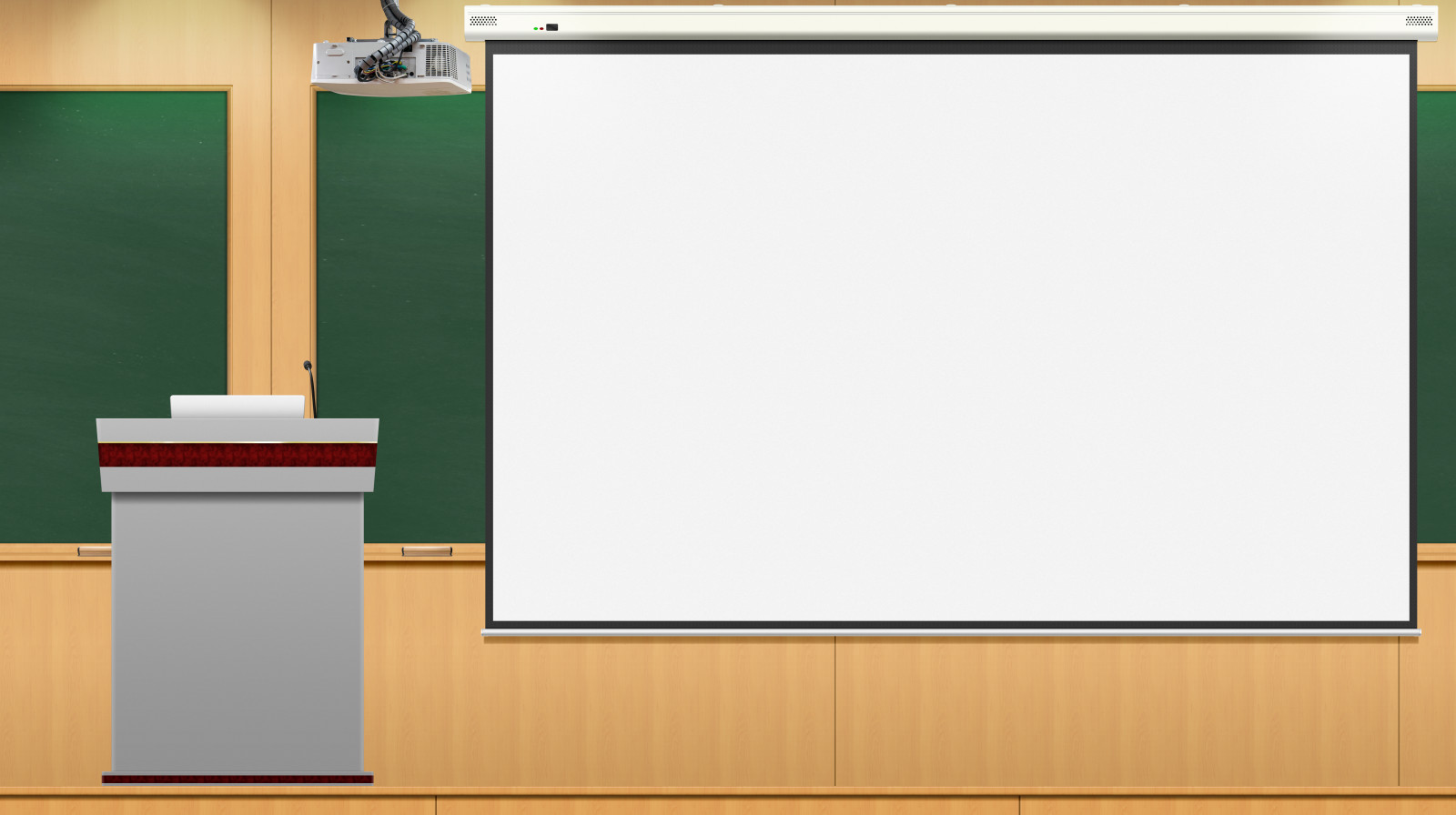 lecture hall, classroom, beam projector