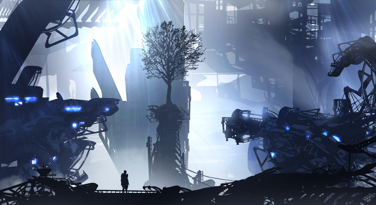 ilustrace, digitální umění, futuristický, umělecká díla, DeviantArt, TacoSauceNinja, fáze, Snímek obrazovky, počítač tapeta, kryt alba