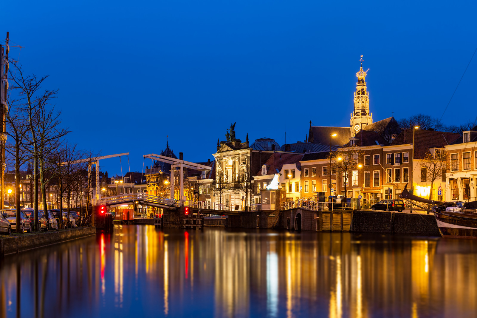 Wallpaper : spaarne, donkerespaarne, gravestenenbrug, waag ...