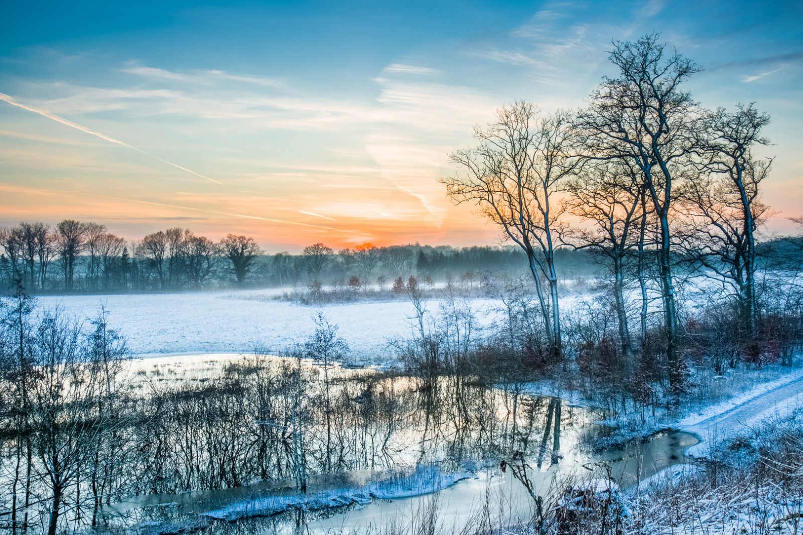 Wallpaper : winter, snow, landscape, Denmark, vinter, ulrich, danmark ...