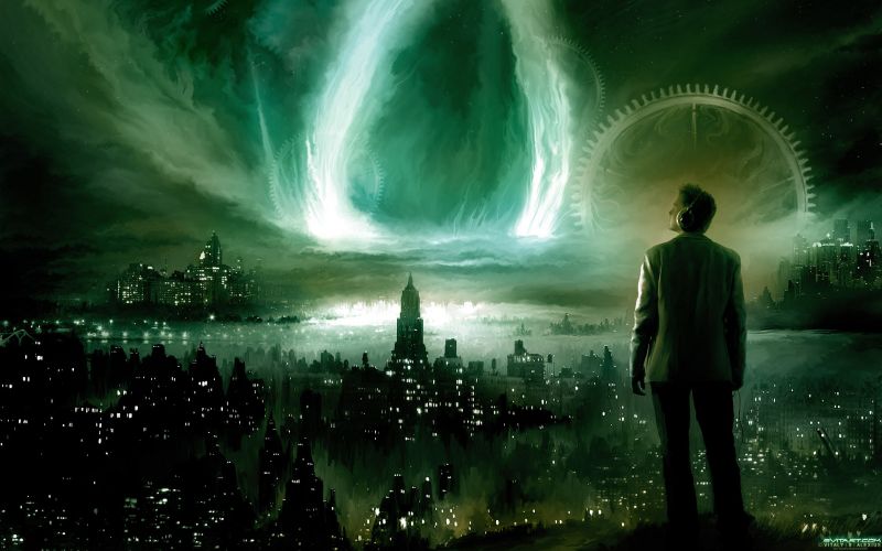 lumière du soleil, nuit, futuriste, Aurore, Paysage urbain, science fiction lumière du soleil, nuit, futuriste, Aurore, Paysage urbain, science fiction