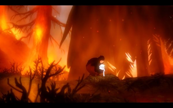 trees,Ori and the Blind Forest,fire,disaster,wildfire,flame