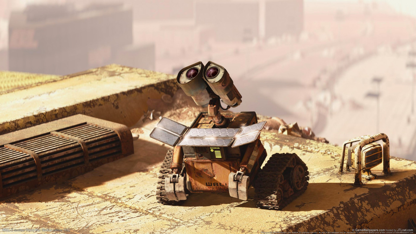 Wallpaper vehicle, tank, WALL E, military, animated movies, Pixar